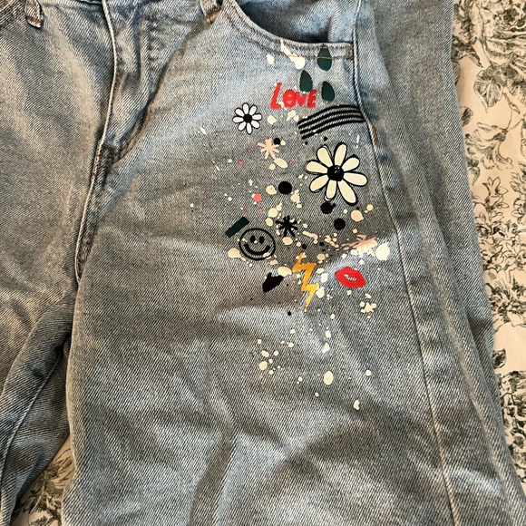 Cat & Jack Kids' Embroidered Gray Jeans - Picture 3 of 6